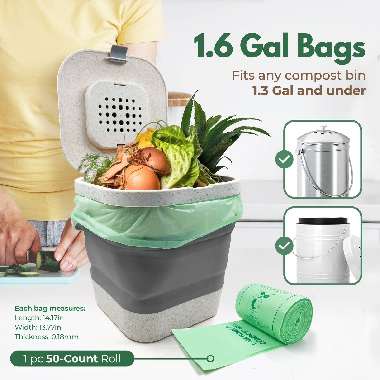 Food compost bags sale